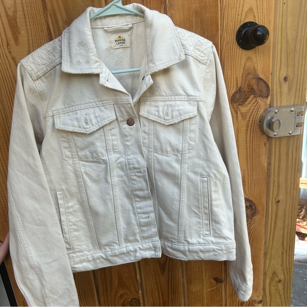 Marine layer white Jean jacket